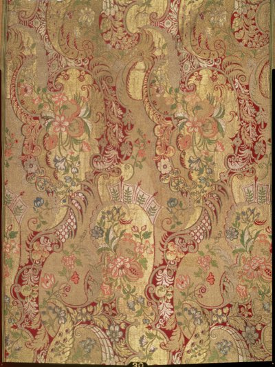 Brocade avec motif exotique, italien ou français, vers 1700 - Unknown